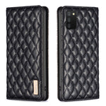 Custodia per telefono a conchiglia in pelle magnetica Diamond Lattice, For Samsung Galaxy A03 166mm, For Samsung Galaxy A03s / A02s, For Samsung Galaxy A04 4G, For Samsung Galaxy A12