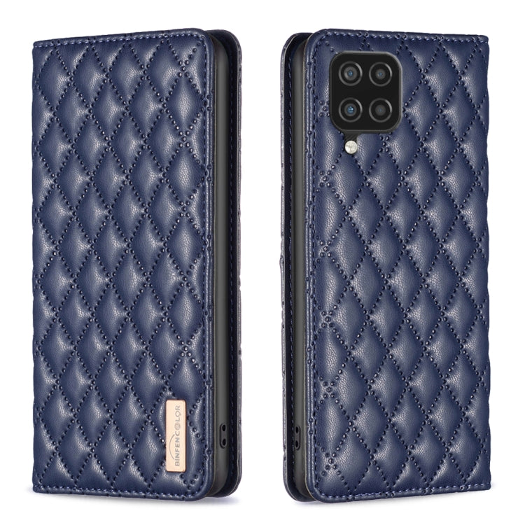 Custodia per telefono a conchiglia in pelle magnetica Diamond Lattice, For Samsung Galaxy A03 166mm, For Samsung Galaxy A03s / A02s, For Samsung Galaxy A04 4G, For Samsung Galaxy A12
