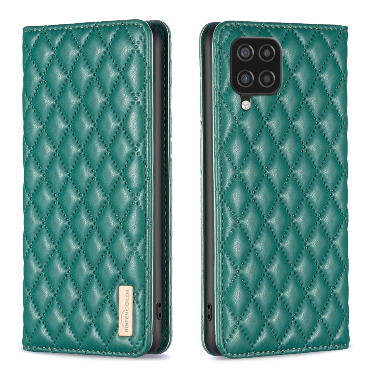Custodia per telefono a conchiglia in pelle magnetica Diamond Lattice, For Samsung Galaxy A03 166mm, For Samsung Galaxy A03s / A02s, For Samsung Galaxy A04 4G, For Samsung Galaxy A12