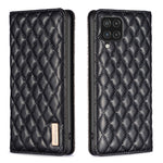 Custodia per telefono a conchiglia in pelle magnetica Diamond Lattice, For Samsung Galaxy A03 166mm, For Samsung Galaxy A03s / A02s, For Samsung Galaxy A04 4G, For Samsung Galaxy A12