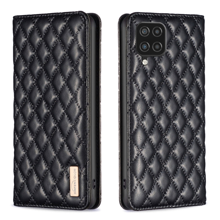 Custodia per telefono a conchiglia in pelle magnetica Diamond Lattice, For Samsung Galaxy A03 166mm, For Samsung Galaxy A03s / A02s, For Samsung Galaxy A04 4G, For Samsung Galaxy A12