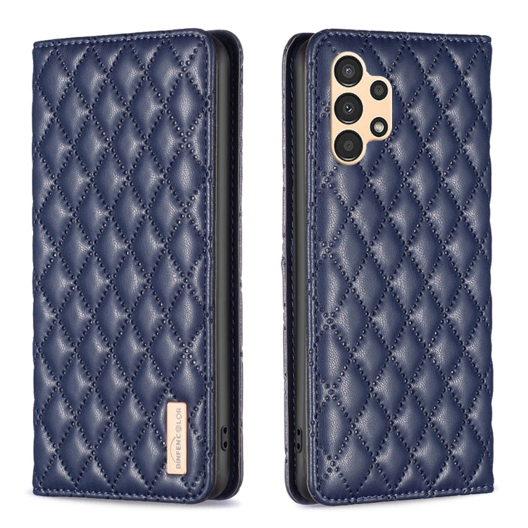 Custodia per telefono a conchiglia in pelle magnetica Diamond Lattice, For Samsung Galaxy A13 5G / 4G, For Samsung Galaxy A14 5G, For Samsung Galaxy A22 4G, For Samsung Galaxy A22 5G