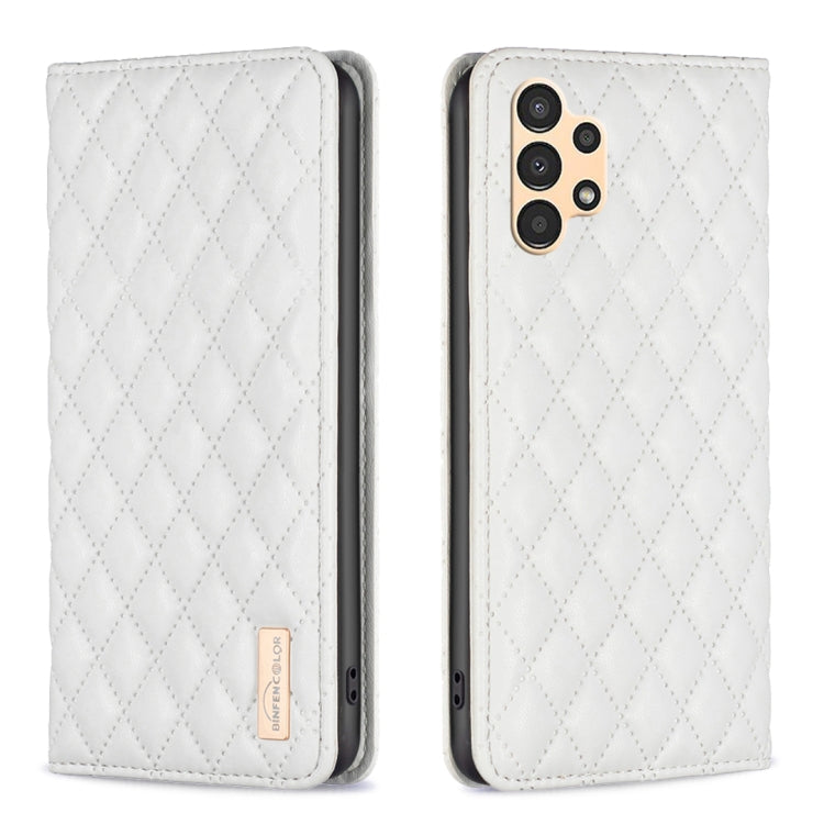 Custodia per telefono a conchiglia in pelle magnetica Diamond Lattice, For Samsung Galaxy A13 5G / 4G, For Samsung Galaxy A14 5G, For Samsung Galaxy A22 4G, For Samsung Galaxy A22 5G