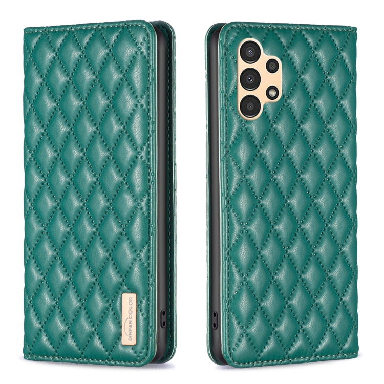 Custodia per telefono a conchiglia in pelle magnetica Diamond Lattice, For Samsung Galaxy A13 5G / 4G, For Samsung Galaxy A14 5G, For Samsung Galaxy A22 4G, For Samsung Galaxy A22 5G