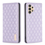 Custodia per telefono a conchiglia in pelle magnetica Diamond Lattice, For Samsung Galaxy A13 5G / 4G, For Samsung Galaxy A14 5G, For Samsung Galaxy A22 4G, For Samsung Galaxy A22 5G