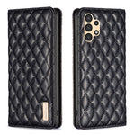 Custodia per telefono a conchiglia in pelle magnetica Diamond Lattice, For Samsung Galaxy A13 5G / 4G, For Samsung Galaxy A14 5G, For Samsung Galaxy A22 4G, For Samsung Galaxy A22 5G