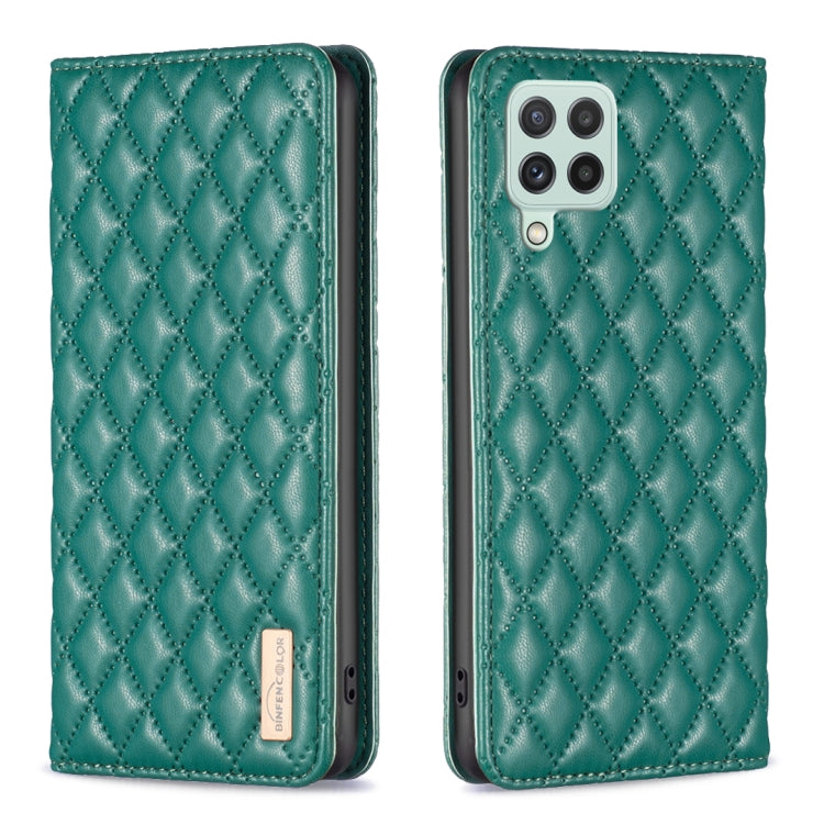 Custodia per telefono a conchiglia in pelle magnetica Diamond Lattice, For Samsung Galaxy A13 5G / 4G, For Samsung Galaxy A14 5G, For Samsung Galaxy A22 4G, For Samsung Galaxy A22 5G