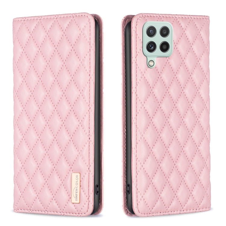 Custodia per telefono a conchiglia in pelle magnetica Diamond Lattice, For Samsung Galaxy A13 5G / 4G, For Samsung Galaxy A14 5G, For Samsung Galaxy A22 4G, For Samsung Galaxy A22 5G