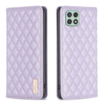 Custodia per telefono a conchiglia in pelle magnetica Diamond Lattice, For Samsung Galaxy A13 5G / 4G, For Samsung Galaxy A14 5G, For Samsung Galaxy A22 4G, For Samsung Galaxy A22 5G