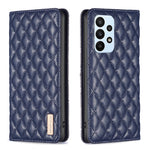 Custodia per telefono a conchiglia in pelle magnetica Diamond Lattice, For Samsung Galaxy A23 / M23 / M13 4G, For Samsung Galaxy A23e, For Samsung Galaxy A31, For Samsung Galaxy A32 4G