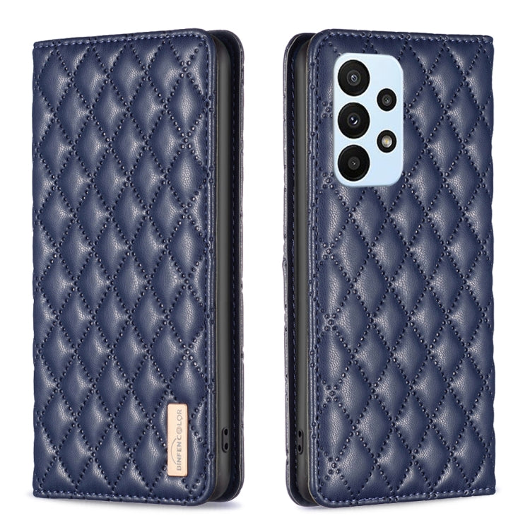 Custodia per telefono a conchiglia in pelle magnetica Diamond Lattice, For Samsung Galaxy A23 / M23 / M13 4G, For Samsung Galaxy A23e, For Samsung Galaxy A31, For Samsung Galaxy A32 4G