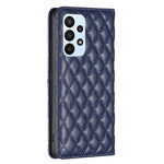 Custodia per telefono a conchiglia in pelle magnetica Diamond Lattice, For Samsung Galaxy A23 / M23 / M13 4G, For Samsung Galaxy A23e, For Samsung Galaxy A31, For Samsung Galaxy A32 4G