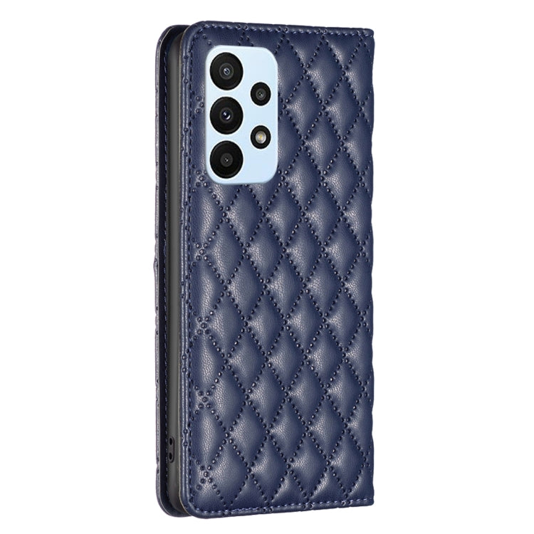 Custodia per telefono a conchiglia in pelle magnetica Diamond Lattice, For Samsung Galaxy A23 / M23 / M13 4G, For Samsung Galaxy A23e, For Samsung Galaxy A31, For Samsung Galaxy A32 4G