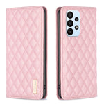 Custodia per telefono a conchiglia in pelle magnetica Diamond Lattice, For Samsung Galaxy A23 / M23 / M13 4G, For Samsung Galaxy A23e, For Samsung Galaxy A31, For Samsung Galaxy A32 4G