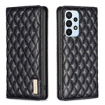Custodia per telefono a conchiglia in pelle magnetica Diamond Lattice, For Samsung Galaxy A23 / M23 / M13 4G, For Samsung Galaxy A23e, For Samsung Galaxy A31, For Samsung Galaxy A32 4G