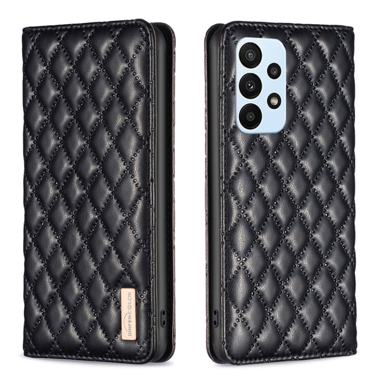 Custodia per telefono a conchiglia in pelle magnetica Diamond Lattice, For Samsung Galaxy A23 / M23 / M13 4G, For Samsung Galaxy A23e, For Samsung Galaxy A31, For Samsung Galaxy A32 4G