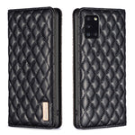 Custodia per telefono a conchiglia in pelle magnetica Diamond Lattice, For Samsung Galaxy A23 / M23 / M13 4G, For Samsung Galaxy A23e, For Samsung Galaxy A31, For Samsung Galaxy A32 4G