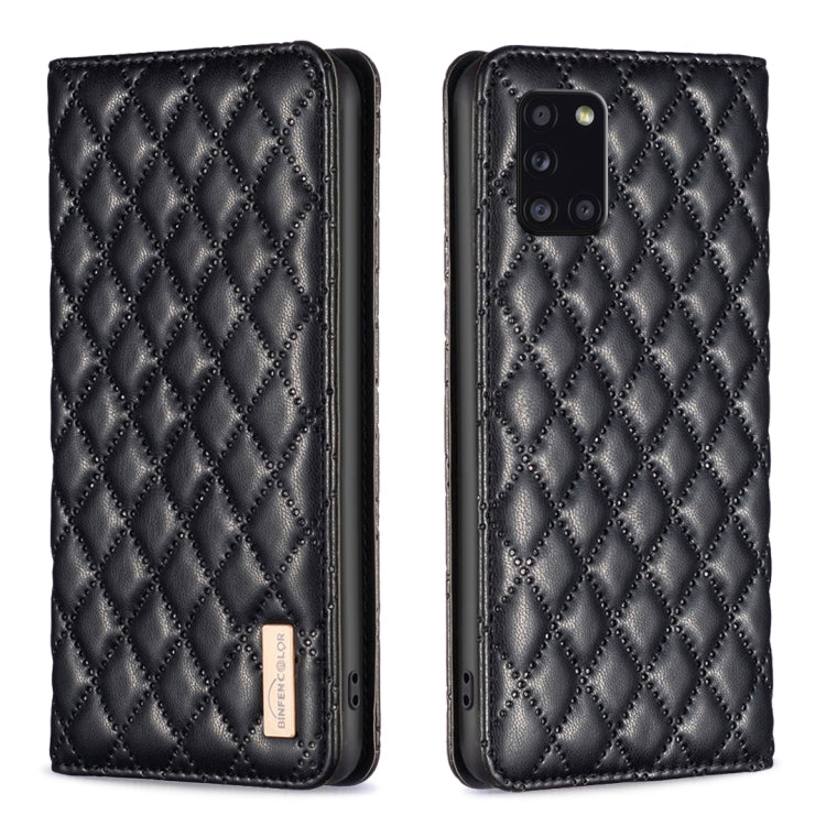 Custodia per telefono a conchiglia in pelle magnetica Diamond Lattice, For Samsung Galaxy A23 / M23 / M13 4G, For Samsung Galaxy A23e, For Samsung Galaxy A31, For Samsung Galaxy A32 4G