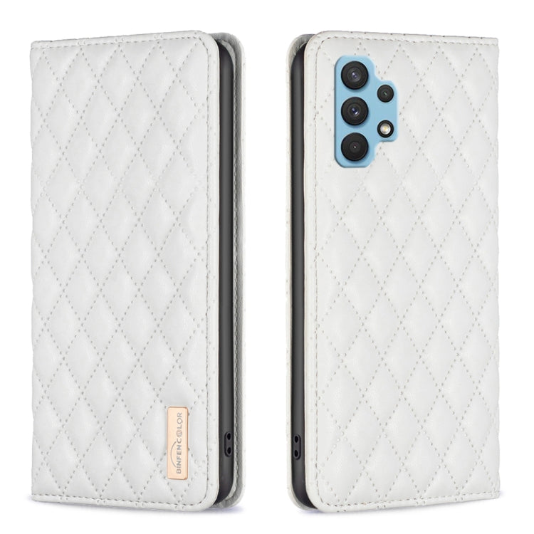 Custodia per telefono a conchiglia in pelle magnetica Diamond Lattice, For Samsung Galaxy A23 / M23 / M13 4G, For Samsung Galaxy A23e, For Samsung Galaxy A31, For Samsung Galaxy A32 4G