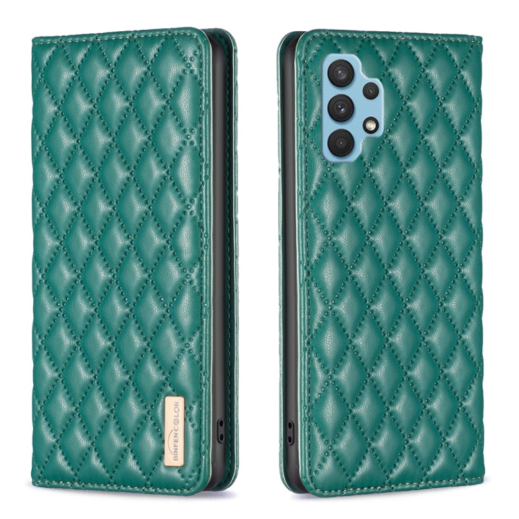 Custodia per telefono a conchiglia in pelle magnetica Diamond Lattice, For Samsung Galaxy A23 / M23 / M13 4G, For Samsung Galaxy A23e, For Samsung Galaxy A31, For Samsung Galaxy A32 4G