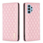Custodia per telefono a conchiglia in pelle magnetica Diamond Lattice, For Samsung Galaxy A23 / M23 / M13 4G, For Samsung Galaxy A23e, For Samsung Galaxy A31, For Samsung Galaxy A32 4G