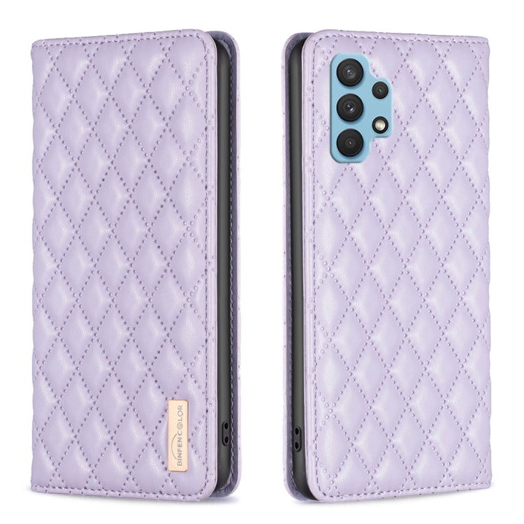 Custodia per telefono a conchiglia in pelle magnetica Diamond Lattice, For Samsung Galaxy A23 / M23 / M13 4G, For Samsung Galaxy A23e, For Samsung Galaxy A31, For Samsung Galaxy A32 4G