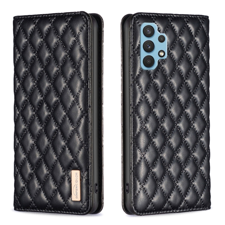 Custodia per telefono a conchiglia in pelle magnetica Diamond Lattice, For Samsung Galaxy A23 / M23 / M13 4G, For Samsung Galaxy A23e, For Samsung Galaxy A31, For Samsung Galaxy A32 4G
