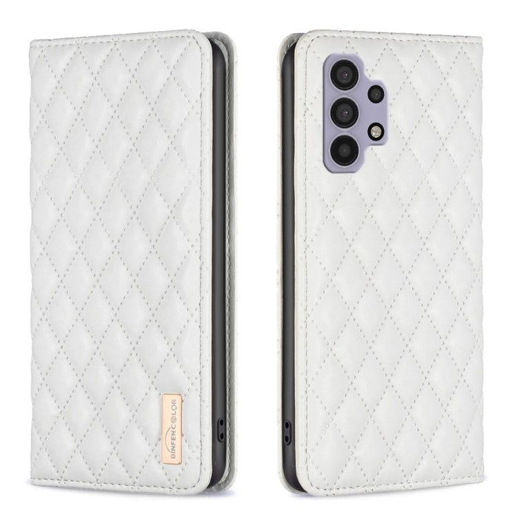 Custodia per telefono a conchiglia in pelle magnetica Diamond Lattice, For Samsung Galaxy A32 5G, For Samsung Galaxy A33, For Samsung Galaxy A41, For Samsung Galaxy A42 5G