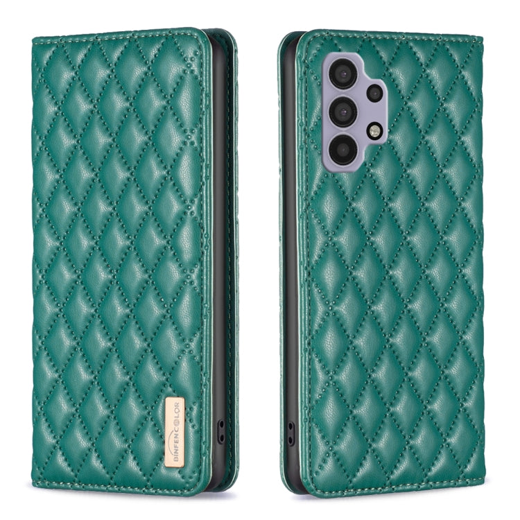 Custodia per telefono a conchiglia in pelle magnetica Diamond Lattice, For Samsung Galaxy A32 5G, For Samsung Galaxy A33, For Samsung Galaxy A41, For Samsung Galaxy A42 5G