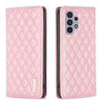 Custodia per telefono a conchiglia in pelle magnetica Diamond Lattice, For Samsung Galaxy A32 5G, For Samsung Galaxy A33, For Samsung Galaxy A41, For Samsung Galaxy A42 5G