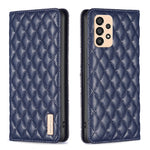 Custodia per telefono a conchiglia in pelle magnetica Diamond Lattice, For Samsung Galaxy A32 5G, For Samsung Galaxy A33, For Samsung Galaxy A41, For Samsung Galaxy A42 5G