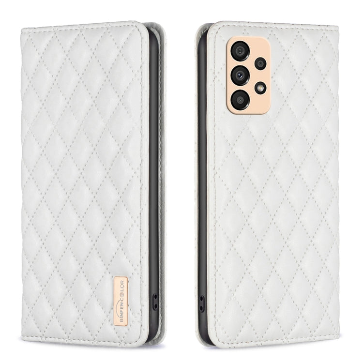 Custodia per telefono a conchiglia in pelle magnetica Diamond Lattice, For Samsung Galaxy A32 5G, For Samsung Galaxy A33, For Samsung Galaxy A41, For Samsung Galaxy A42 5G