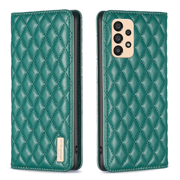 Custodia per telefono a conchiglia in pelle magnetica Diamond Lattice, For Samsung Galaxy A32 5G, For Samsung Galaxy A33, For Samsung Galaxy A41, For Samsung Galaxy A42 5G