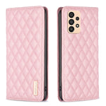 Custodia per telefono a conchiglia in pelle magnetica Diamond Lattice, For Samsung Galaxy A32 5G, For Samsung Galaxy A33, For Samsung Galaxy A41, For Samsung Galaxy A42 5G