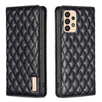 Custodia per telefono a conchiglia in pelle magnetica Diamond Lattice, For Samsung Galaxy A32 5G, For Samsung Galaxy A33, For Samsung Galaxy A41, For Samsung Galaxy A42 5G