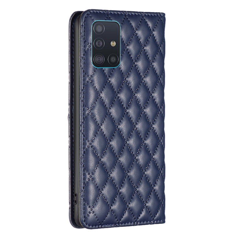 Custodia per telefono a conchiglia in pelle magnetica Diamond Lattice, For Samsung Galaxy A51 4G, For Samsung Galaxy A52 / A52s 5G, For Samsung Galaxy A53, For Samsung Galaxy A71 4G
