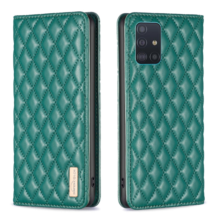 Custodia per telefono a conchiglia in pelle magnetica Diamond Lattice, For Samsung Galaxy A51 4G, For Samsung Galaxy A52 / A52s 5G, For Samsung Galaxy A53, For Samsung Galaxy A71 4G
