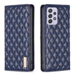 Custodia per telefono a conchiglia in pelle magnetica Diamond Lattice, For Samsung Galaxy A51 4G, For Samsung Galaxy A52 / A52s 5G, For Samsung Galaxy A53, For Samsung Galaxy A71 4G