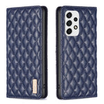 Custodia per telefono a conchiglia in pelle magnetica Diamond Lattice, For Samsung Galaxy A51 4G, For Samsung Galaxy A52 / A52s 5G, For Samsung Galaxy A53, For Samsung Galaxy A71 4G