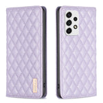 Custodia per telefono a conchiglia in pelle magnetica Diamond Lattice, For Samsung Galaxy A51 4G, For Samsung Galaxy A52 / A52s 5G, For Samsung Galaxy A53, For Samsung Galaxy A71 4G
