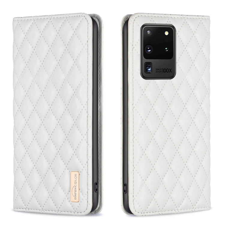 Custodia per telefono a conchiglia in pelle magnetica Diamond Lattice, For Samsung Galaxy A72 5G / 4G, For Samsung Galaxy A73 5G, For Samsung Galaxy S20+, For Samsung Galaxy S20 Ultra