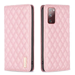 Custodia per telefono a conchiglia in pelle magnetica Diamond Lattice, For Samsung Galaxy S20 FE, For Samsung Galaxy S20, For Samsung Galaxy S21+ 5G, For Samsung Galaxy S21 Ultra 5G