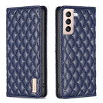 Custodia per telefono a conchiglia in pelle magnetica Diamond Lattice, For Samsung Galaxy S20 FE, For Samsung Galaxy S20, For Samsung Galaxy S21+ 5G, For Samsung Galaxy S21 Ultra 5G