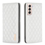 Custodia per telefono a conchiglia in pelle magnetica Diamond Lattice, For Samsung Galaxy S20 FE, For Samsung Galaxy S20, For Samsung Galaxy S21+ 5G, For Samsung Galaxy S21 Ultra 5G