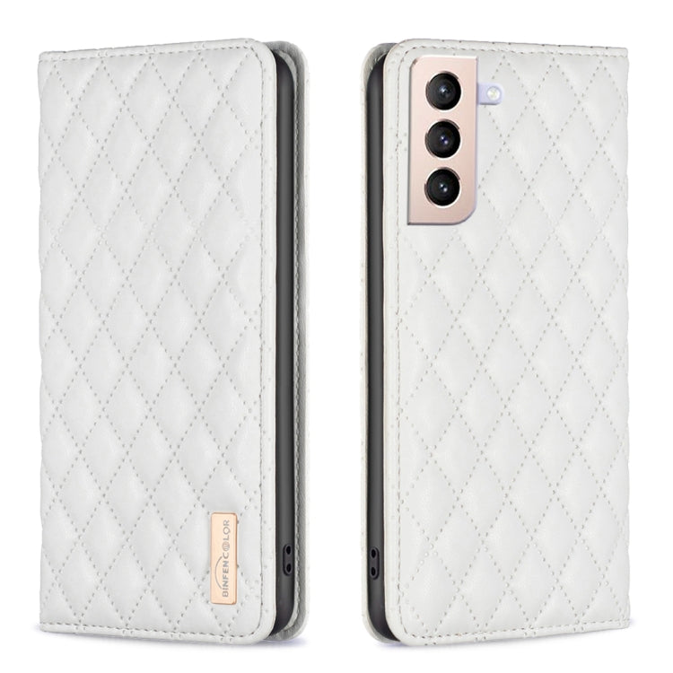 Custodia per telefono a conchiglia in pelle magnetica Diamond Lattice, For Samsung Galaxy S20 FE, For Samsung Galaxy S20, For Samsung Galaxy S21+ 5G, For Samsung Galaxy S21 Ultra 5G