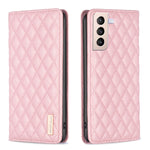 Custodia per telefono a conchiglia in pelle magnetica Diamond Lattice, For Samsung Galaxy S20 FE, For Samsung Galaxy S20, For Samsung Galaxy S21+ 5G, For Samsung Galaxy S21 Ultra 5G