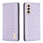 Custodia per telefono a conchiglia in pelle magnetica Diamond Lattice, For Samsung Galaxy S20 FE, For Samsung Galaxy S20, For Samsung Galaxy S21+ 5G, For Samsung Galaxy S21 Ultra 5G