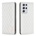 Custodia per telefono a conchiglia in pelle magnetica Diamond Lattice, For Samsung Galaxy S20 FE, For Samsung Galaxy S20, For Samsung Galaxy S21+ 5G, For Samsung Galaxy S21 Ultra 5G