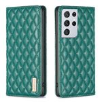 Custodia per telefono a conchiglia in pelle magnetica Diamond Lattice, For Samsung Galaxy S20 FE, For Samsung Galaxy S20, For Samsung Galaxy S21+ 5G, For Samsung Galaxy S21 Ultra 5G