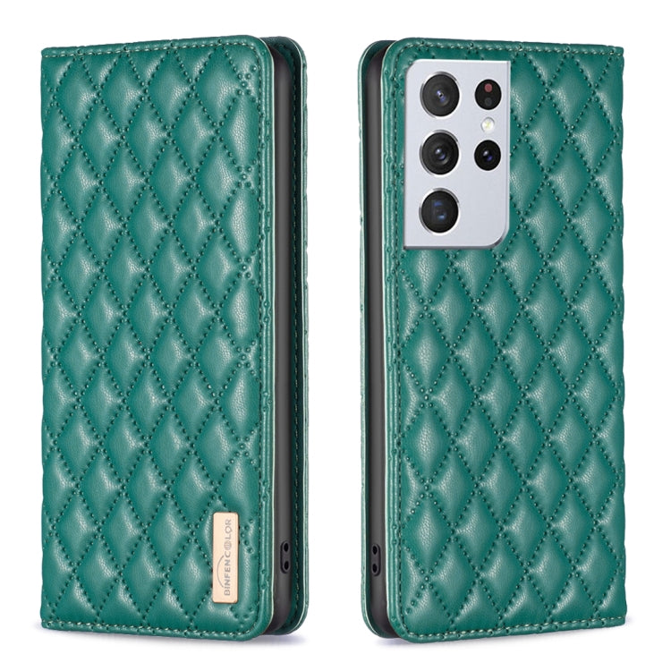 Custodia per telefono a conchiglia in pelle magnetica Diamond Lattice, For Samsung Galaxy S20 FE, For Samsung Galaxy S20, For Samsung Galaxy S21+ 5G, For Samsung Galaxy S21 Ultra 5G